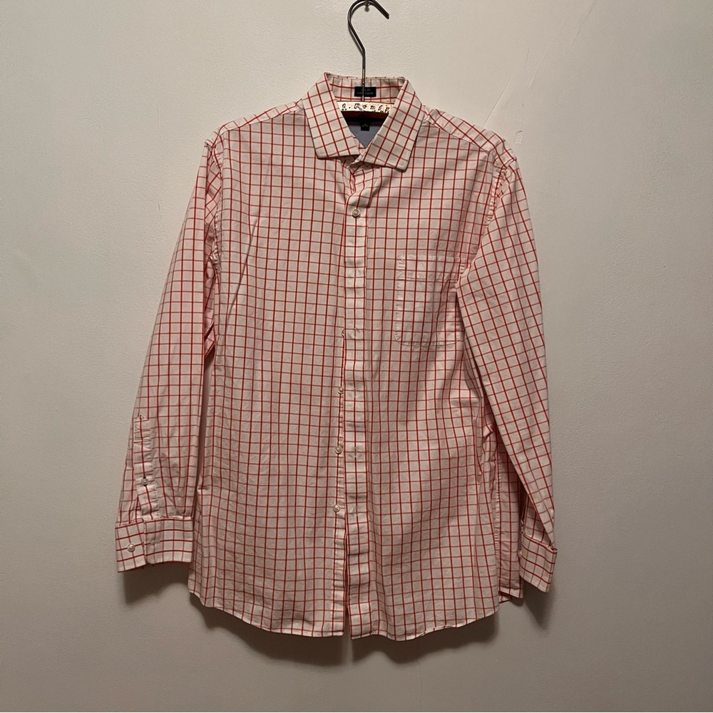 Tommy Hilfiger Mens Slim Fit‎ Shirt Size 16 Casual Dress Shirt Office